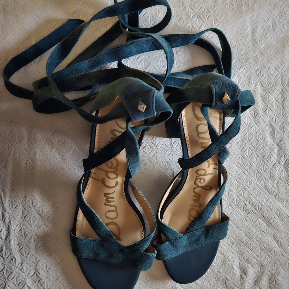 Sam Edelman Sheri Teal Strappy Sandals